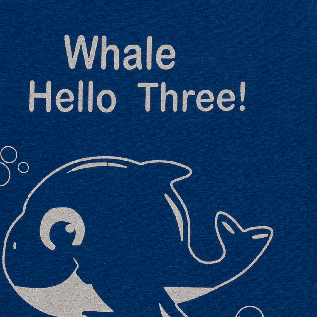 HELLO WHALE THREE PRINTED TEE