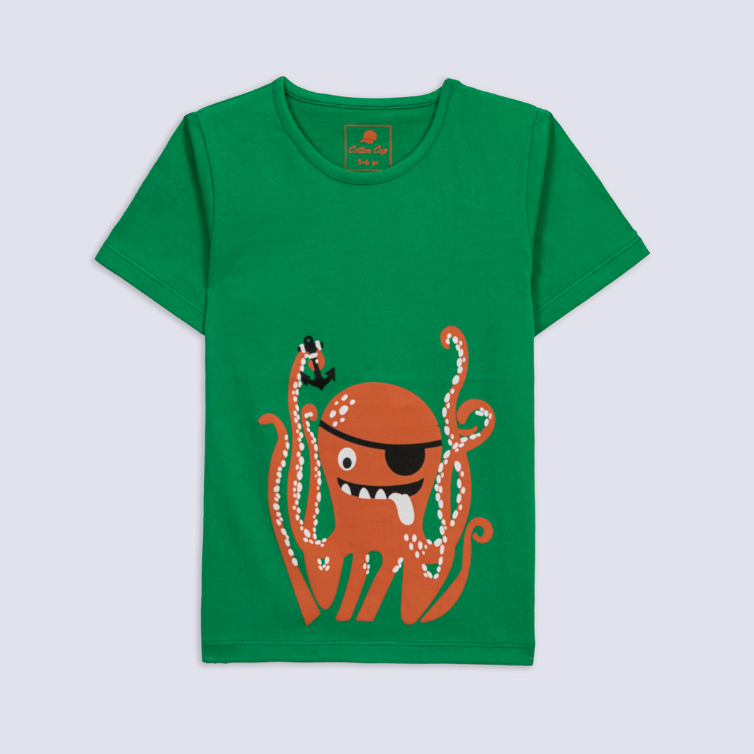 OCTOPUS PLAYING GRAPHIC TEE