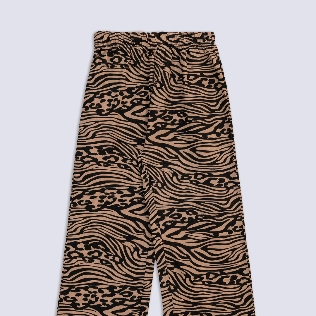 BROWN TIGER STRIPE TROUSER