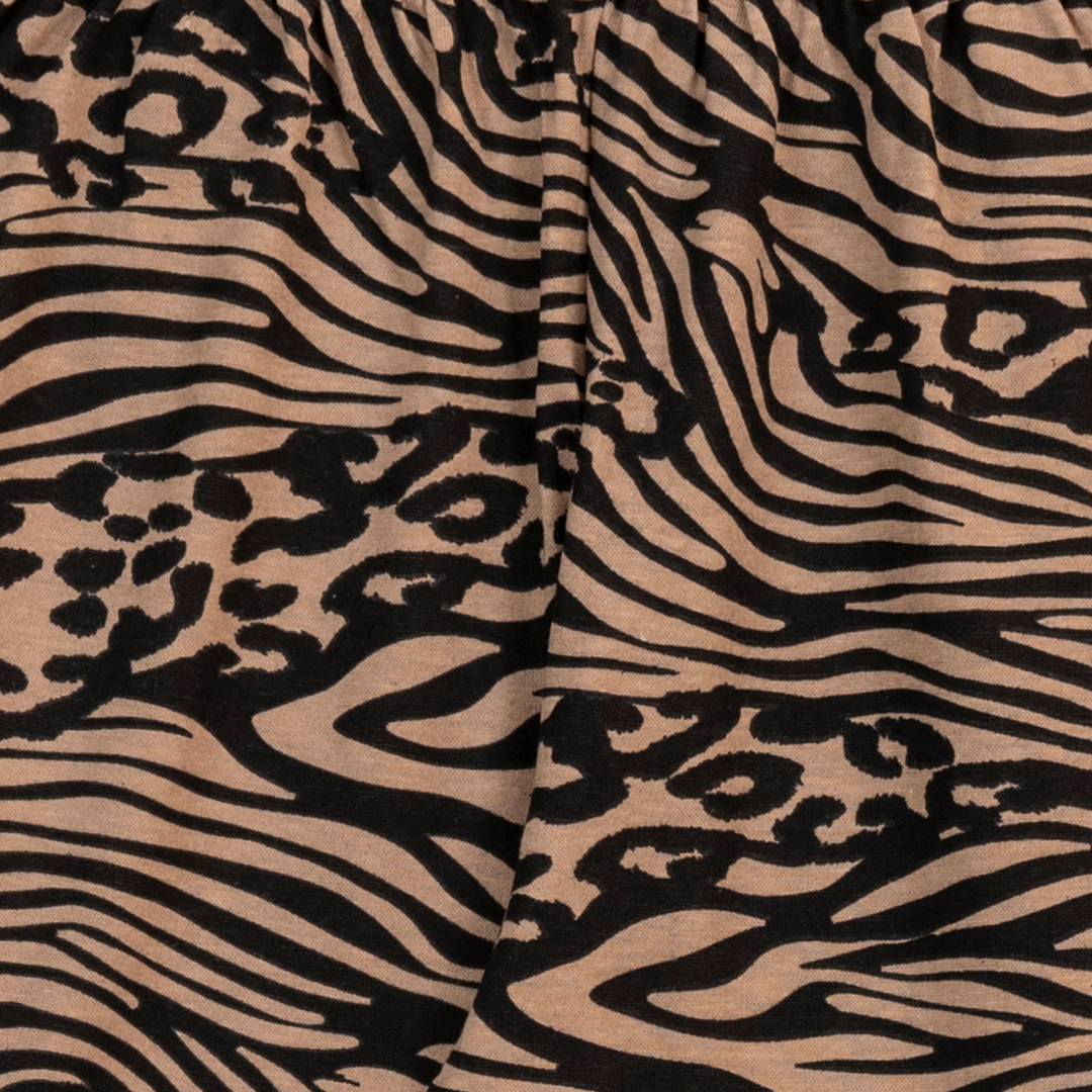 BROWN TIGER STRIPE TROUSER