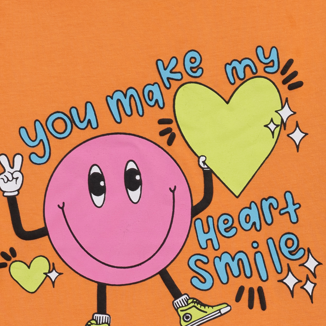 SMILE GIRLS PRINTED TEE