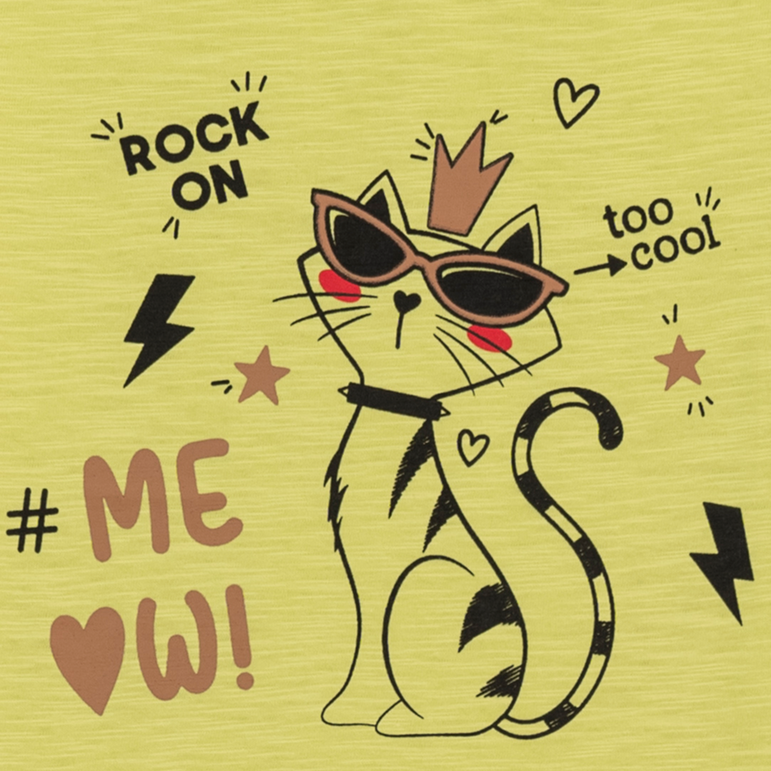 ROCK ON PRINTED TEE