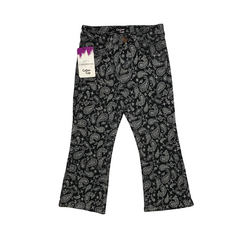 GIRLS BELL BOTTOM PRINTED JEANS