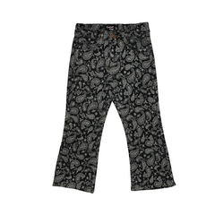 GIRLS BELL BOTTOM PRINTED JEANS