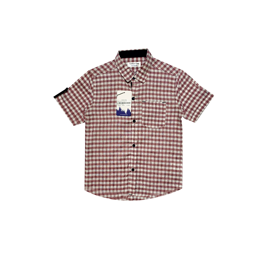 BOYS CHECKED CASUAL SHIRT
