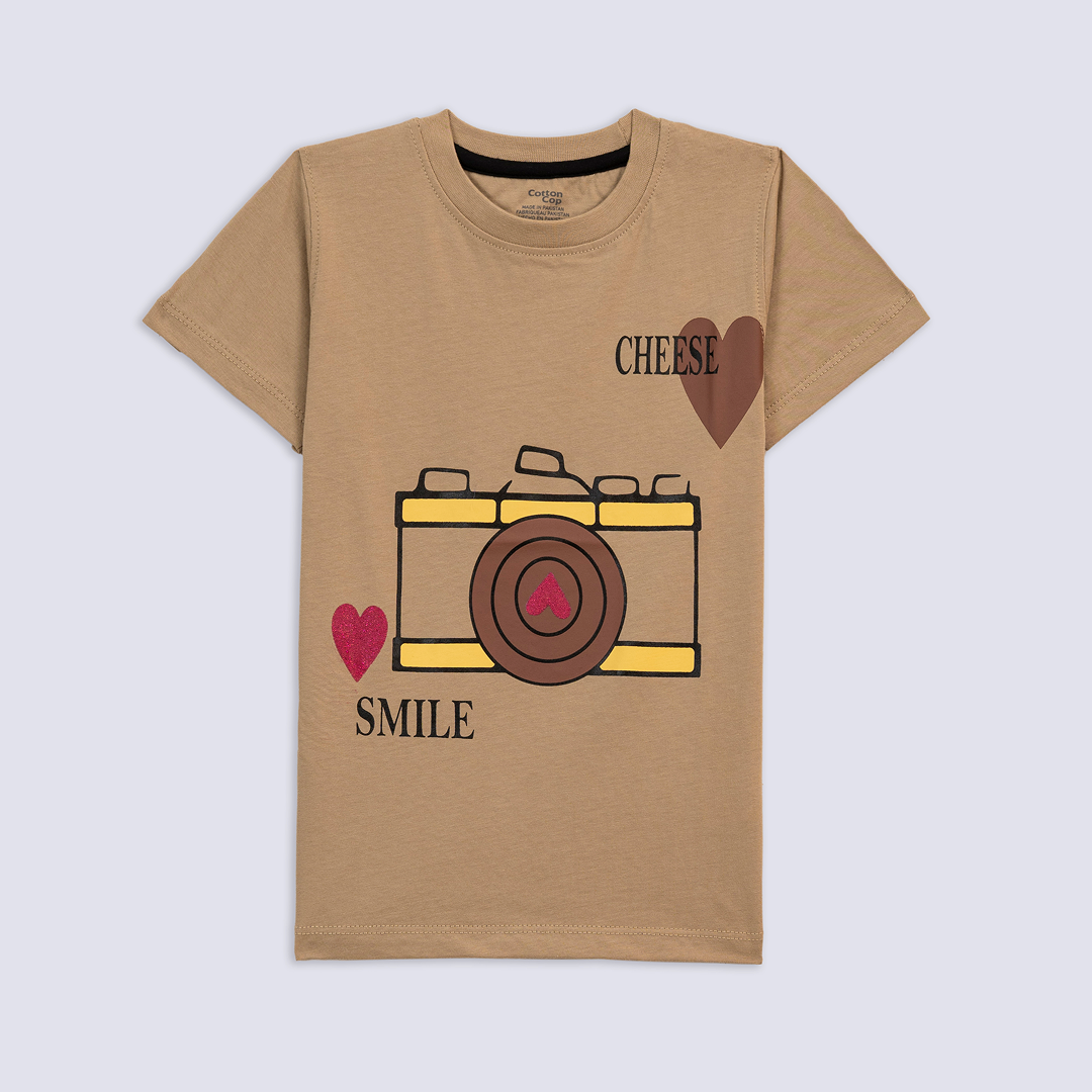 SAYING SMILE PRINTED TEE