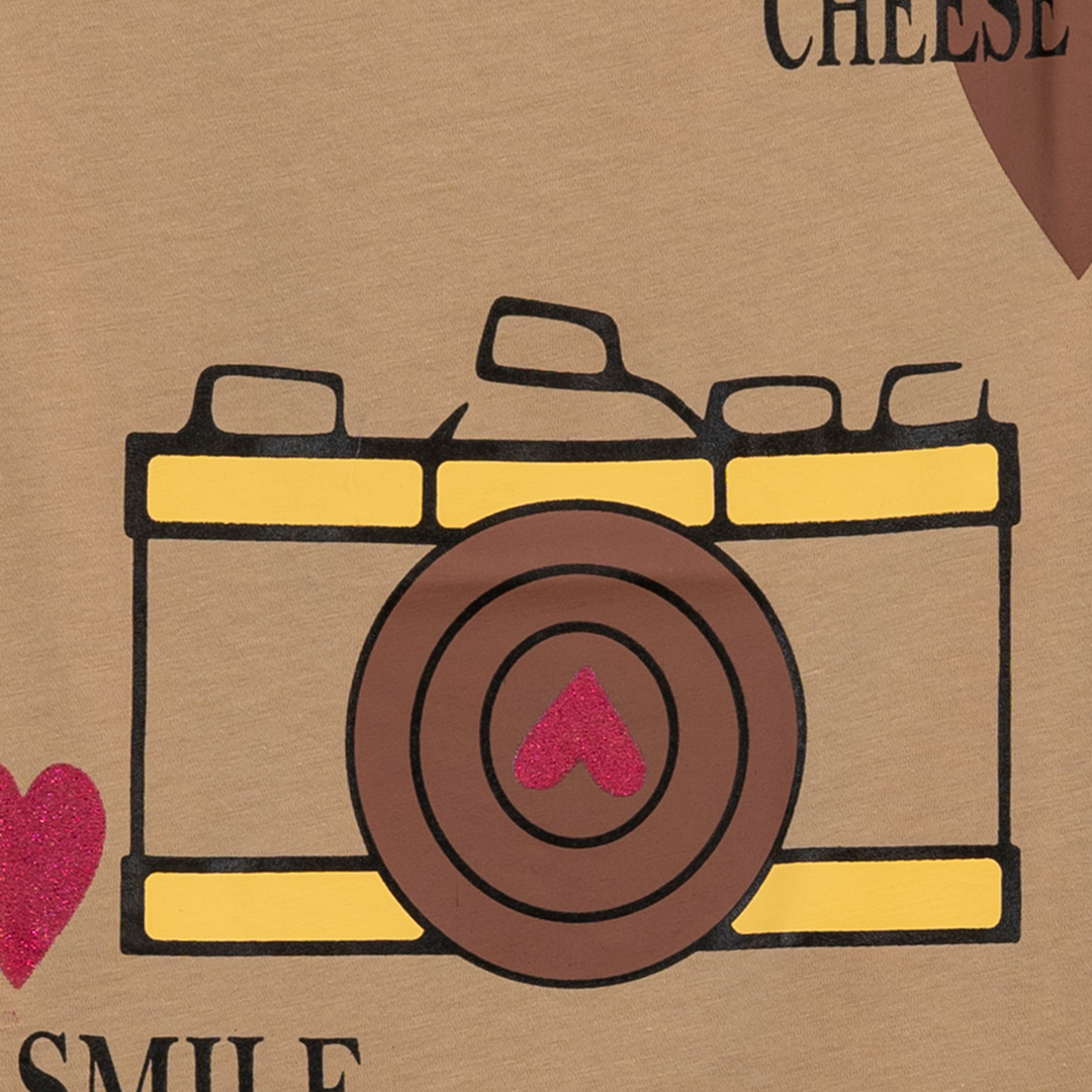 SAYING SMILE PRINTED TEE