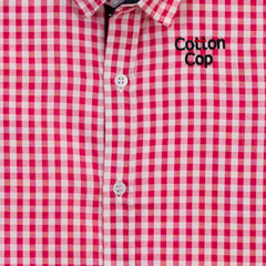BOYS CHECKED PINK CASUAL SHIRT