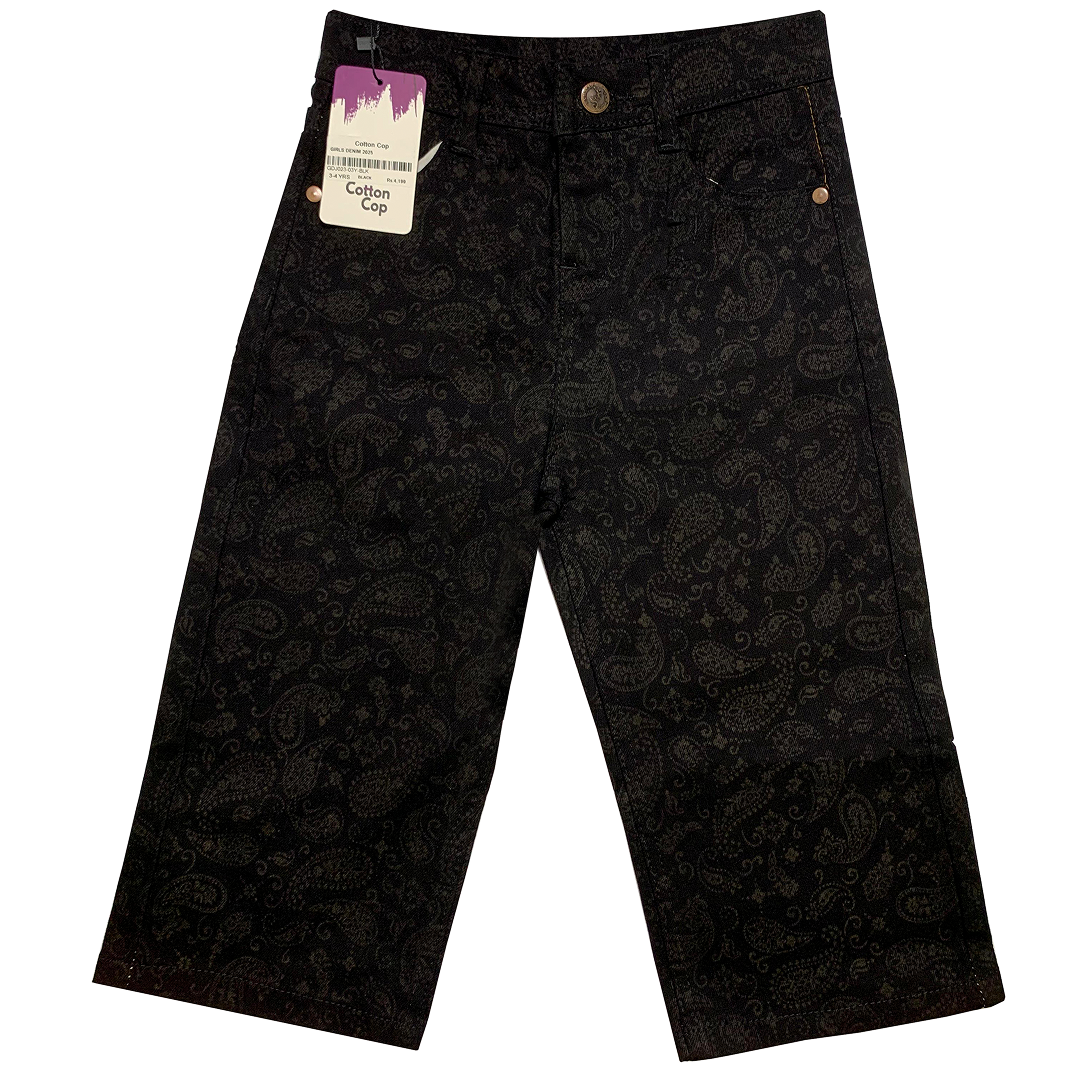 GIRLS PRINTED REGULAR FIT JEANS