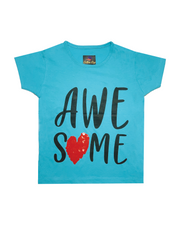 AWSOME RED HEART GRAPHIC TEE