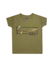 GIRLS OLIVE SHORT SLEAVE TEE