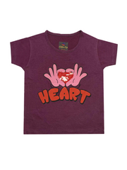 HEARTPATTERN PRINTEDGRAPHIC TEE